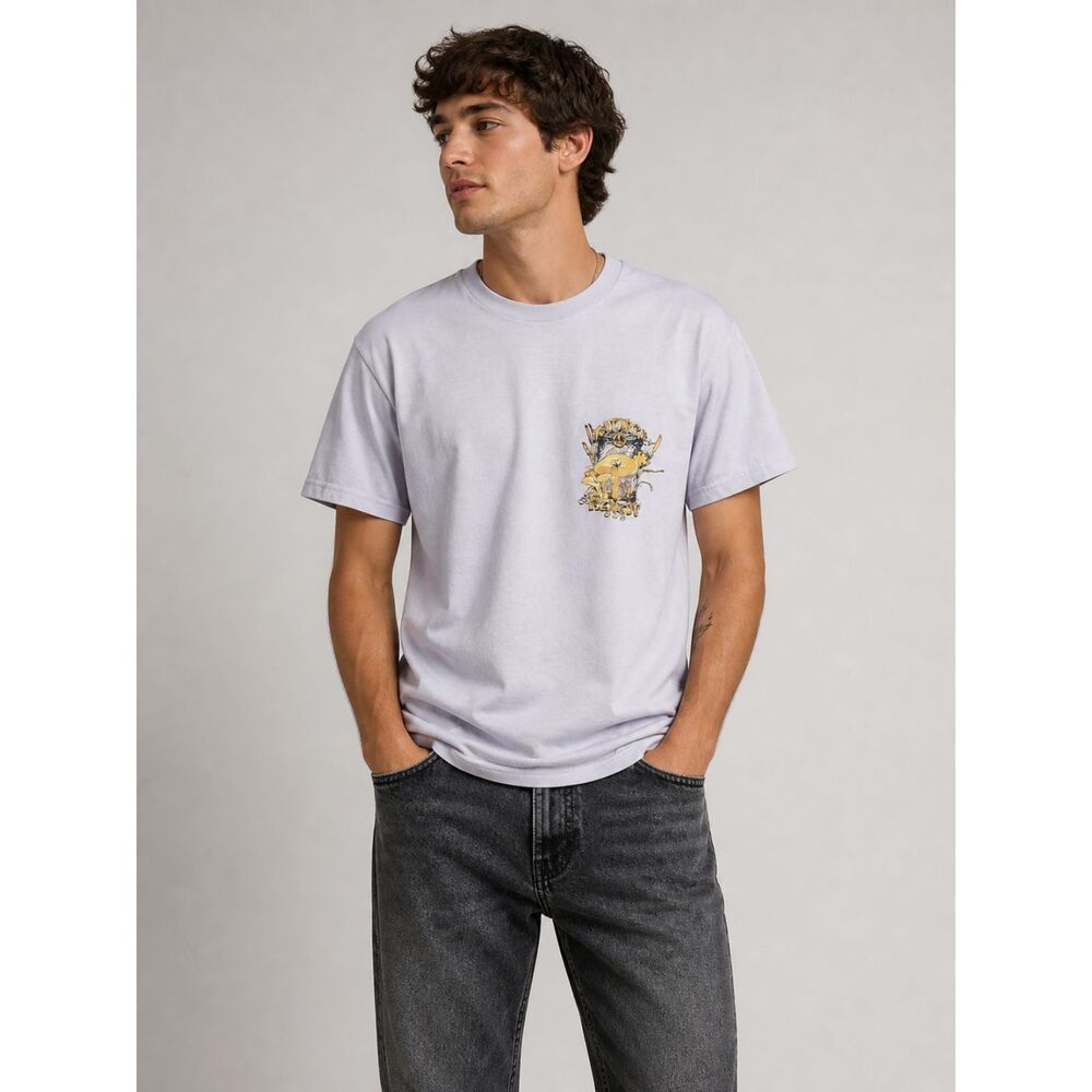 PacSun Men’s Mushroom Graphic Tee Small Nature Remedy Boho Festival Shirt